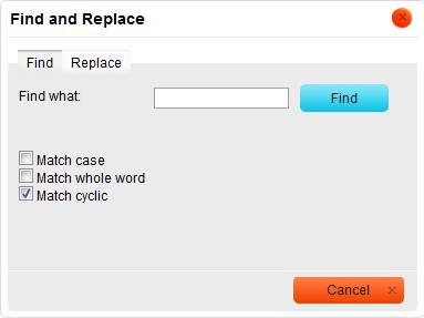 Arc Blue Template - User Guide: Find and Replace